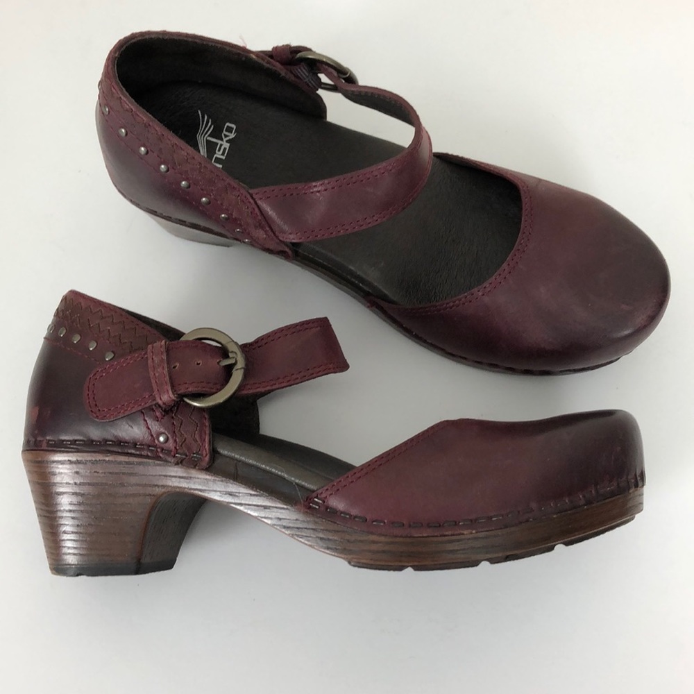 Dansko Makenna Leather Ankle Strap Mary Jane 38